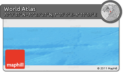 Physical Panoramic Map of the Area around 70° 13' 33" N, 7° 43' 29" E