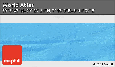 Physical Panoramic Map of the Area around 70° 13' 33" N, 7° 43' 29" E