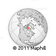 Outline Map of the Area around 70° 13' 33" N, 84° 55' 30" W, rectangular outline