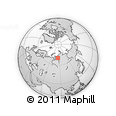 Outline Map of the Area around 70° 13' 33" N, 85° 4' 29" E, rectangular outline