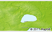 Physical 3D Map of the area around 70° 13' 33" N, 87° 37' 30" E