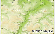 Physical Map of the area around 70° 13' 33" N, 97° 49' 29" E