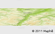 Physical Panoramic Map of the area around 70° 13' 33" N, 97° 49' 29" E