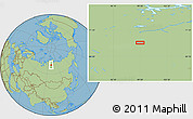 Savanna Style Location Map of the area around 70° 13' 33" N, 99° 31' 30" E