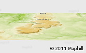 Physical Panoramic Map of the area around 70° 13' 33" N, 99° 31' 30" E
