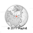 Outline Map of the Area around 70° 31' 2" N, 105° 28' 29" E, rectangular outline