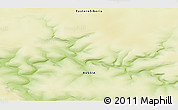 Physical 3D Map of the area around 70° 31' 2" N, 108° 1' 30" E