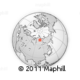 Outline Map of the Area around 70° 31' 2" N, 108° 1' 30" E, rectangular outline