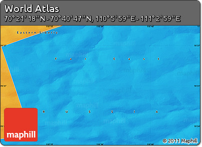 Political Map of the Area around 70° 31' 2" N, 110° 34' 29" E