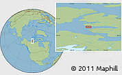 Savanna Style Location Map of the area around 70° 31' 2" N, 117° 13' 29" W