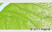 Physical 3D Map of the area around 70° 31' 2" N, 127° 34' 30" E