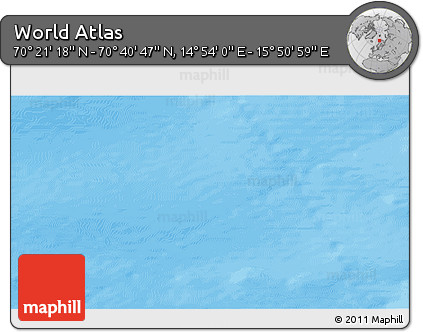 Physical 3D Map of the Area around 70° 31' 2" N, 15° 22' 30" E