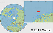 Savanna Style Location Map of the area around 70° 31' 2" N, 15° 22' 30" E