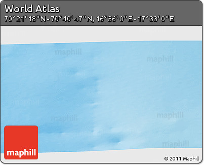 Physical 3D Map of the Area around 70° 31' 2" N, 17° 4' 30" E