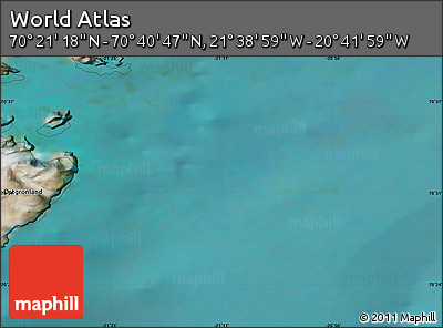 Satellite Map of the Area around 70° 31' 2" N, 21° 10' 29" W
