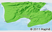 Political 3D Map of Ittoqqortoormiit