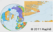 Political Location Map of Ittoqqortoormiit