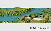 Satellite Panoramic Map of the area around 70° 31' 2" N, 23° 1' 29" E