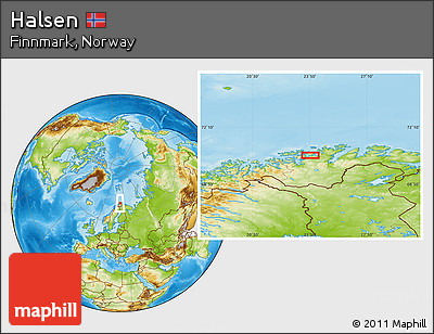 Physical Location Map of Halsen