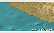 Satellite 3D Map of the area around 70° 31' 2" N, 23° 43' 30" W