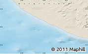 Shaded Relief Map of the area around 70° 31' 2" N, 23° 43' 30" W