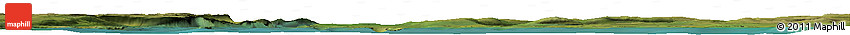 Satellite Horizon Map of the Area around 70° 31' 2" N, 25° 34' 30" E