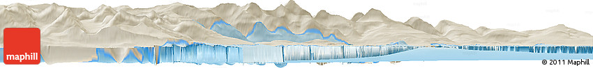 Shaded Relief Horizon Map of the Area around 70° 31' 2" N, 26° 16' 29" W Shaded Relief Horizon Map of the Area around 70° 31' 2" N, 26° 16' 29" W
