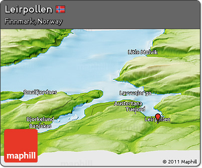 Physical Panoramic Map of Leirpollen