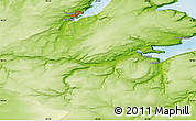 Physical Map of the area around 70° 31' 2" N, 29° 49' 30" E