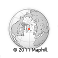 Outline Map of the Area around 70° 31' 2" N, 31° 22' 30" W, rectangular outline