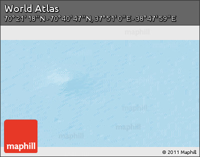 Physical 3D Map of the Area around 70° 31' 2" N, 38° 19' 30" E