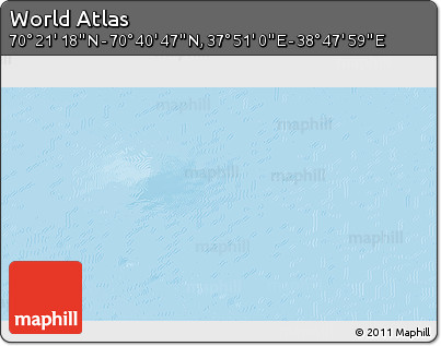 Physical 3D Map of the Area around 70° 31' 2" N, 38° 19' 30" E