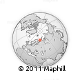 Outline Map of the Area around 70° 31' 2" N, 45° 7' 30" E, rectangular outline