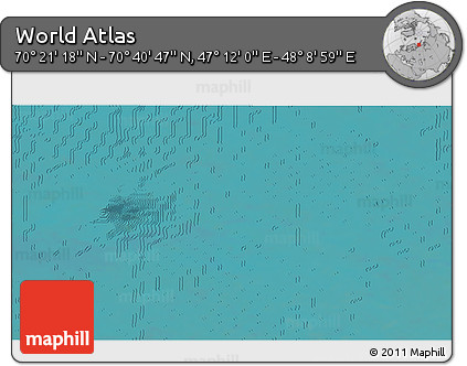 Satellite 3D Map of the Area around 70° 31' 2" N, 47° 40' 29" E