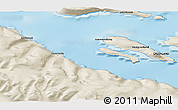 Shaded Relief 3D Map of the area around 70° 31' 2" N, 51° 46' 29" W