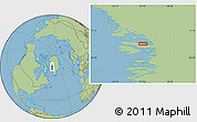 Savanna Style Location Map of Uummannatsiaq
