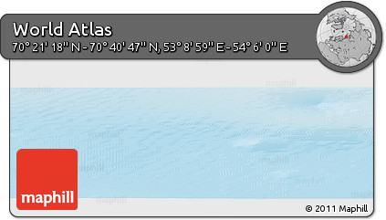Physical Panoramic Map of the Area around 70° 31' 2" N, 53° 37' 30" E