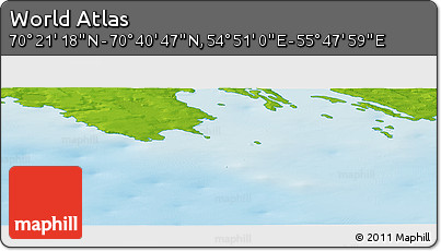 Physical Panoramic Map of the Area around 70° 31' 2" N, 55° 19' 30" E
