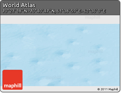 Physical 3D Map of the Area around 70° 31' 2" N, 62° 7' 30" E