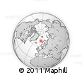Outline Map of the Area around 70° 31' 2" N, 6° 1' 30" E, rectangular outline