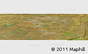 Satellite Panoramic Map of the area around 70° 31' 2" N, 72° 19' 29" E