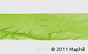 Physical Panoramic Map of the area around 70° 31' 2" N, 83° 13' 29" W