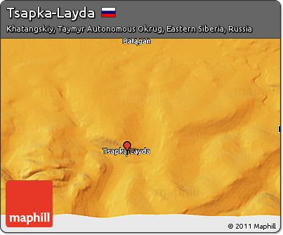 Political 3D Map of Tsapka-Layda
