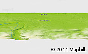 Physical Panoramic Map of the area around 70° 31' 2" N, 96° 7' 30" E