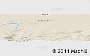 Shaded Relief Panoramic Map of the area around 70° 31' 2" N, 96° 7' 30" E