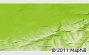 Physical 3D Map of the area around 70° 48' 25" N, 100° 22' 30" E