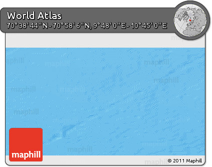 Physical 3D Map of the Area around 70° 48' 25" N, 10° 16' 30" E