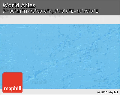 Physical 3D Map of the Area around 70° 48' 25" N, 10° 16' 30" E