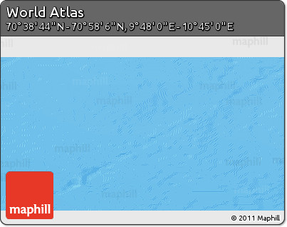 Physical 3D Map of the Area around 70° 48' 25" N, 10° 16' 30" E