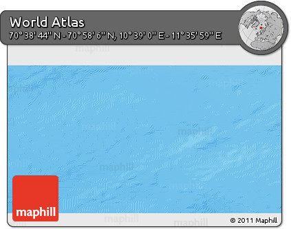Physical 3D Map of the Area around 70° 48' 25" N, 11° 7' 30" E